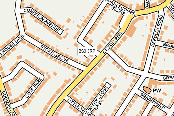 BS9 3RP map - OS OpenMap – Local (Ordnance Survey)