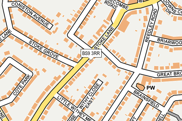 BS9 3RR map - OS OpenMap – Local (Ordnance Survey)