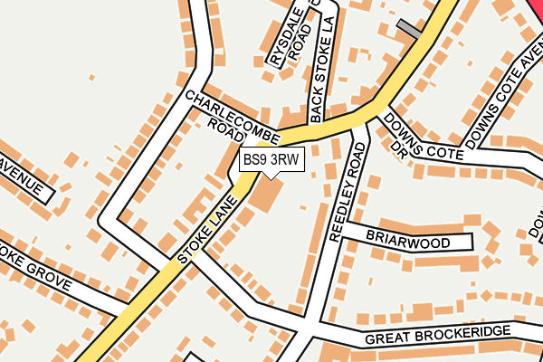 BS9 3RW map - OS OpenMap – Local (Ordnance Survey)
