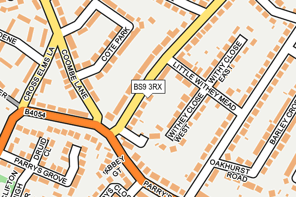 BS9 3RX map - OS OpenMap – Local (Ordnance Survey)