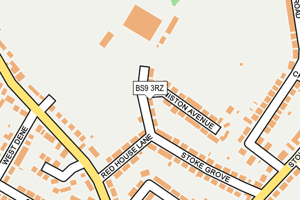 BS9 3RZ map - OS OpenMap – Local (Ordnance Survey)