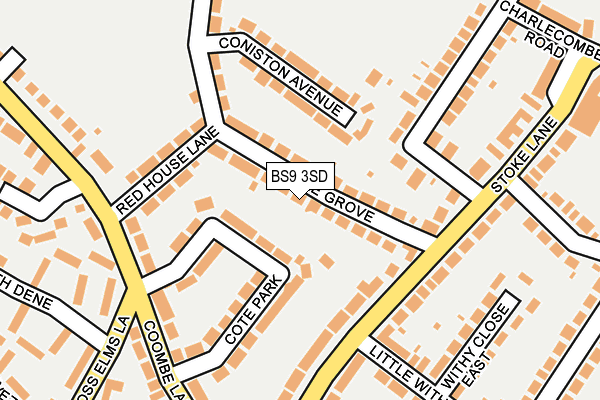 BS9 3SD map - OS OpenMap – Local (Ordnance Survey)