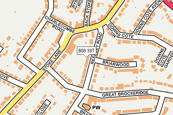 BS9 3ST map - OS OpenMap – Local (Ordnance Survey)