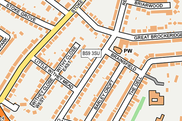 BS9 3SU map - OS OpenMap – Local (Ordnance Survey)