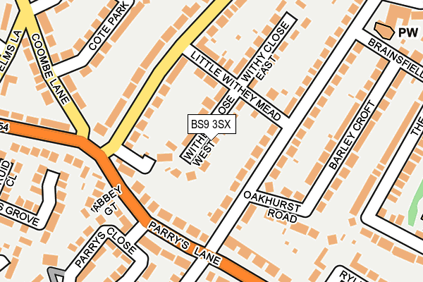 BS9 3SX map - OS OpenMap – Local (Ordnance Survey)