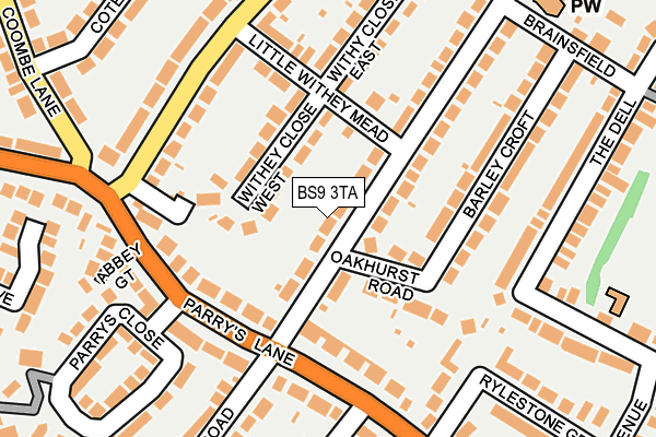 BS9 3TA map - OS OpenMap – Local (Ordnance Survey)