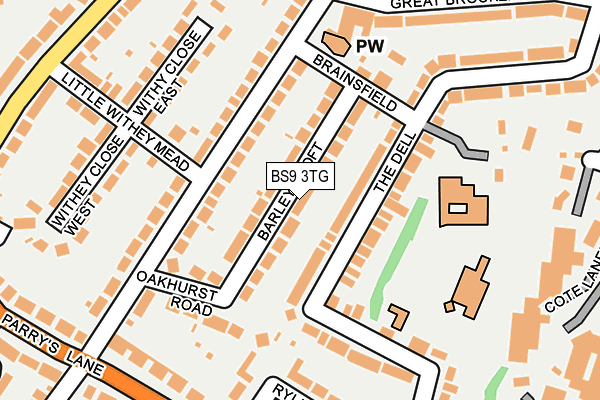 BS9 3TG map - OS OpenMap – Local (Ordnance Survey)