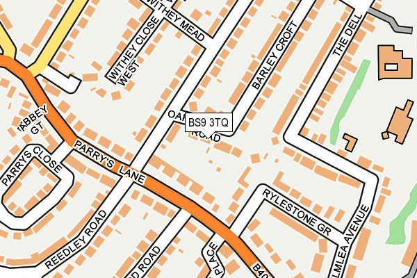 BS9 3TQ map - OS OpenMap – Local (Ordnance Survey)