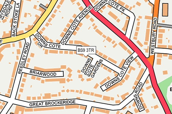 BS9 3TR map - OS OpenMap – Local (Ordnance Survey)