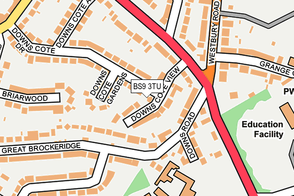 BS9 3TU map - OS OpenMap – Local (Ordnance Survey)