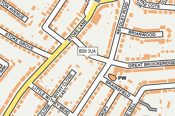 BS9 3UA map - OS OpenMap – Local (Ordnance Survey)