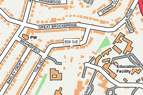 BS9 3UE map - OS OpenMap – Local (Ordnance Survey)