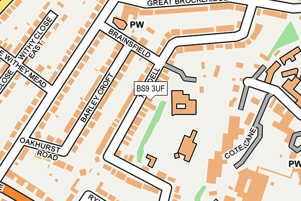 BS9 3UF map - OS OpenMap – Local (Ordnance Survey)