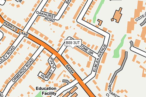 BS9 3UT map - OS OpenMap – Local (Ordnance Survey)