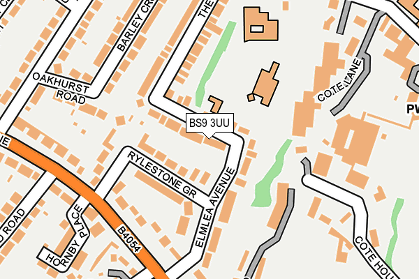 BS9 3UU map - OS OpenMap – Local (Ordnance Survey)