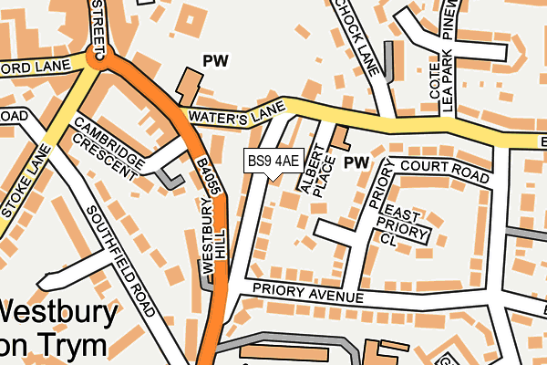 BS9 4AE map - OS OpenMap – Local (Ordnance Survey)
