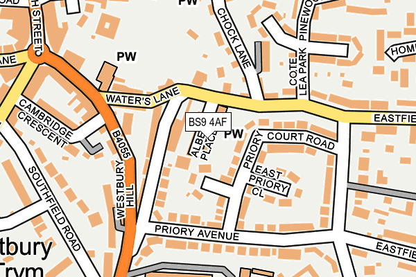 BS9 4AF map - OS OpenMap – Local (Ordnance Survey)
