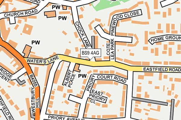 BS9 4AG map - OS OpenMap – Local (Ordnance Survey)