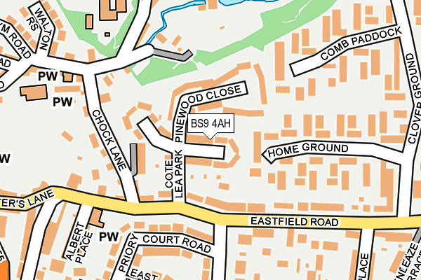 BS9 4AH map - OS OpenMap – Local (Ordnance Survey)