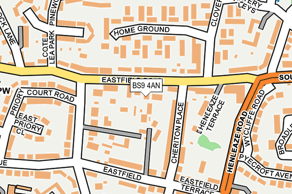 BS9 4AN map - OS OpenMap – Local (Ordnance Survey)