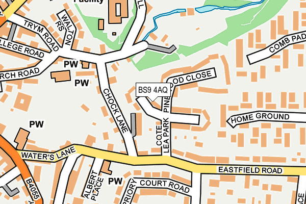 BS9 4AQ map - OS OpenMap – Local (Ordnance Survey)
