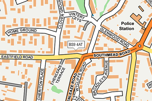 BS9 4AT map - OS OpenMap – Local (Ordnance Survey)