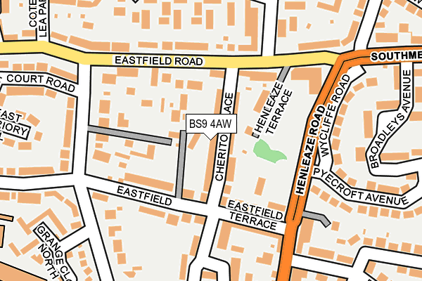 BS9 4AW map - OS OpenMap – Local (Ordnance Survey)