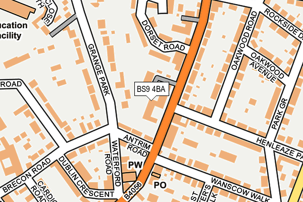 BS9 4BA map - OS OpenMap – Local (Ordnance Survey)