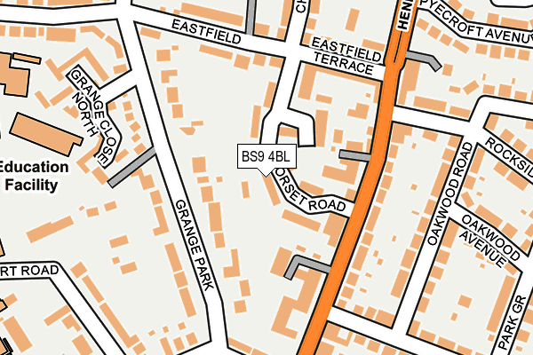 BS9 4BL map - OS OpenMap – Local (Ordnance Survey)