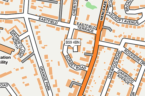 BS9 4BN map - OS OpenMap – Local (Ordnance Survey)