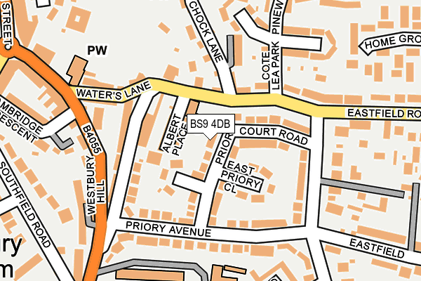 BS9 4DB map - OS OpenMap – Local (Ordnance Survey)
