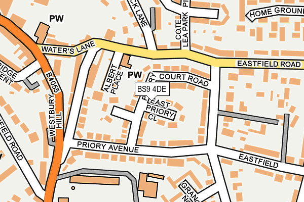 BS9 4DE map - OS OpenMap – Local (Ordnance Survey)