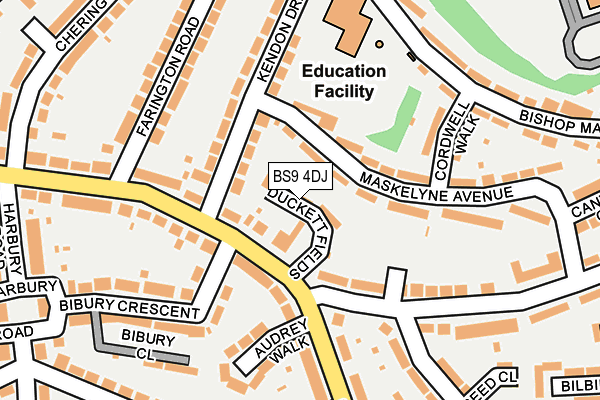 BS9 4DJ map - OS OpenMap – Local (Ordnance Survey)