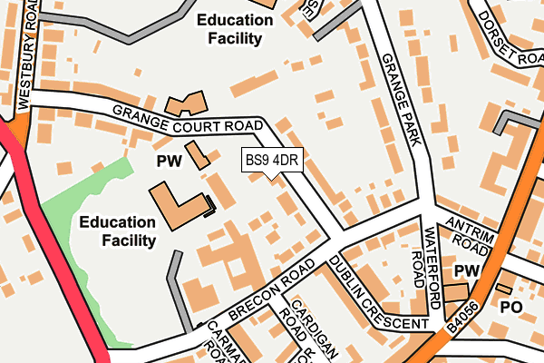 BS9 4DR map - OS OpenMap – Local (Ordnance Survey)