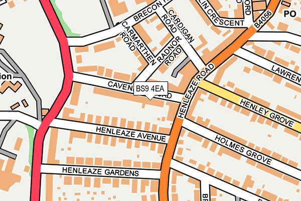 BS9 4EA map - OS OpenMap – Local (Ordnance Survey)