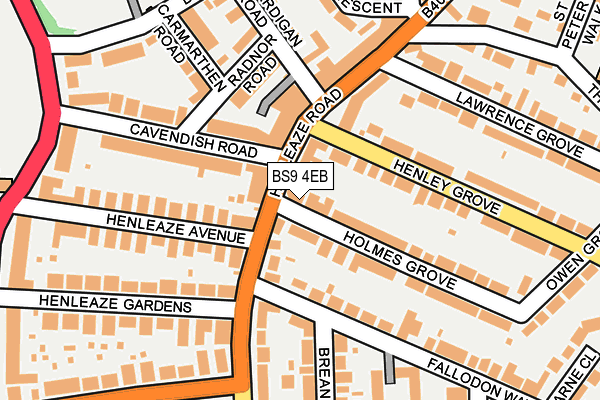 BS9 4EB map - OS OpenMap – Local (Ordnance Survey)