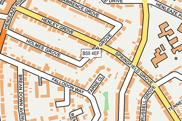 BS9 4EF map - OS OpenMap – Local (Ordnance Survey)
