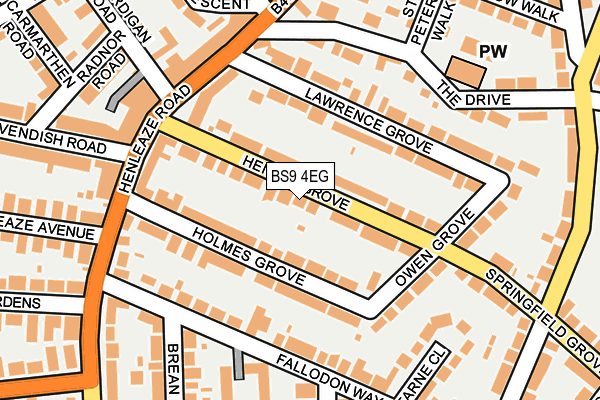 BS9 4EG map - OS OpenMap – Local (Ordnance Survey)