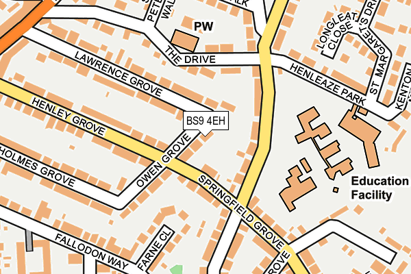 BS9 4EH map - OS OpenMap – Local (Ordnance Survey)