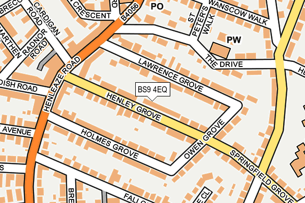 BS9 4EQ map - OS OpenMap – Local (Ordnance Survey)