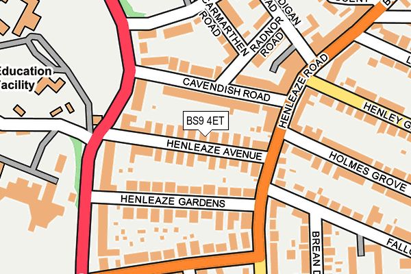BS9 4ET map - OS OpenMap – Local (Ordnance Survey)