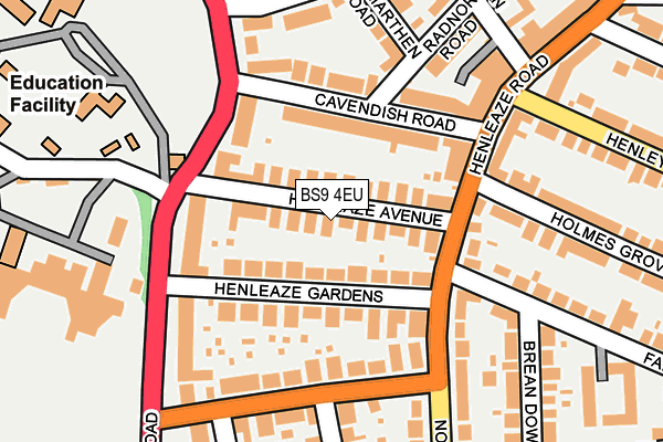 BS9 4EU map - OS OpenMap – Local (Ordnance Survey)