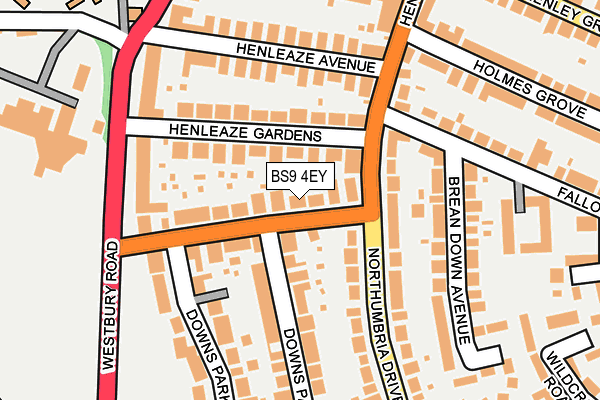BS9 4EY map - OS OpenMap – Local (Ordnance Survey)