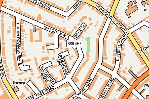 BS9 4HF map - OS OpenMap – Local (Ordnance Survey)
