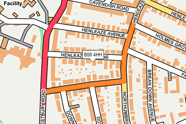 BS9 4HH map - OS OpenMap – Local (Ordnance Survey)
