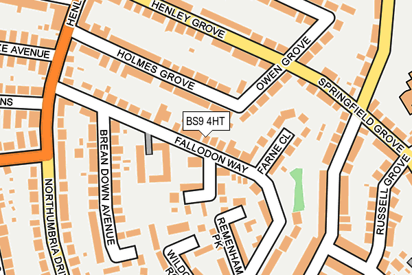 BS9 4HT map - OS OpenMap – Local (Ordnance Survey)