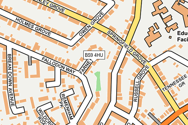 BS9 4HU map - OS OpenMap – Local (Ordnance Survey)