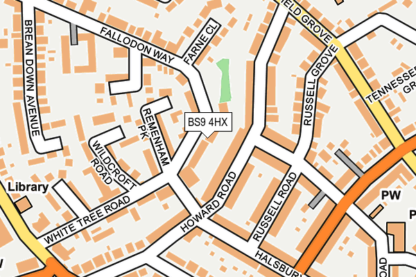 BS9 4HX map - OS OpenMap – Local (Ordnance Survey)