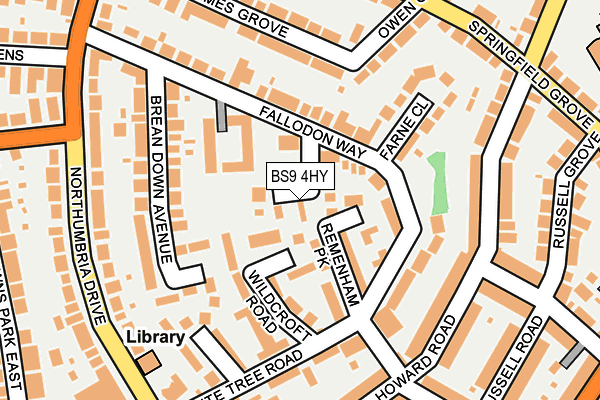 BS9 4HY map - OS OpenMap – Local (Ordnance Survey)