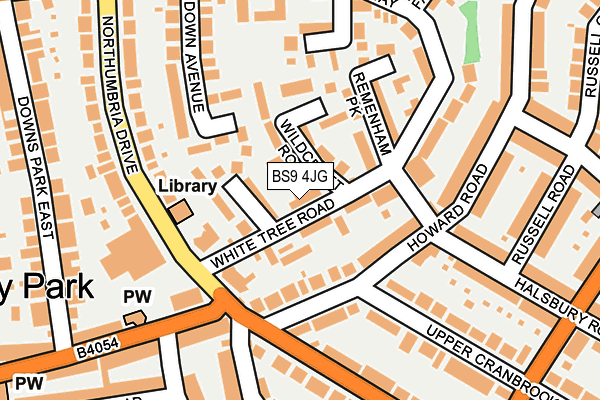 BS9 4JG map - OS OpenMap – Local (Ordnance Survey)